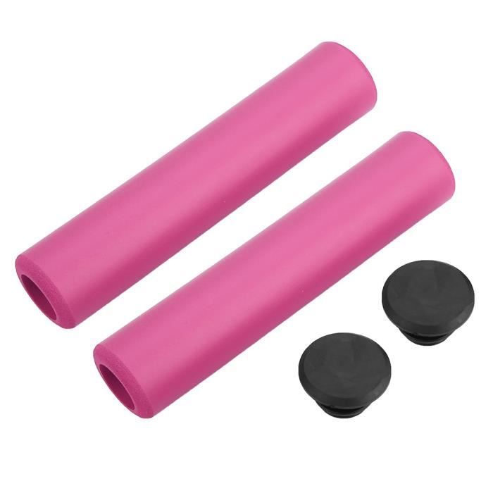 Poignées Guidon Vélo Confort Velo – Gel Silicone, 135mm, Celeste, Neuves