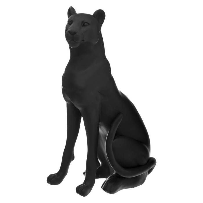 Statuette Gorille Atmosphera - Résine Noire 22,5cm - Déco Animale Élégante