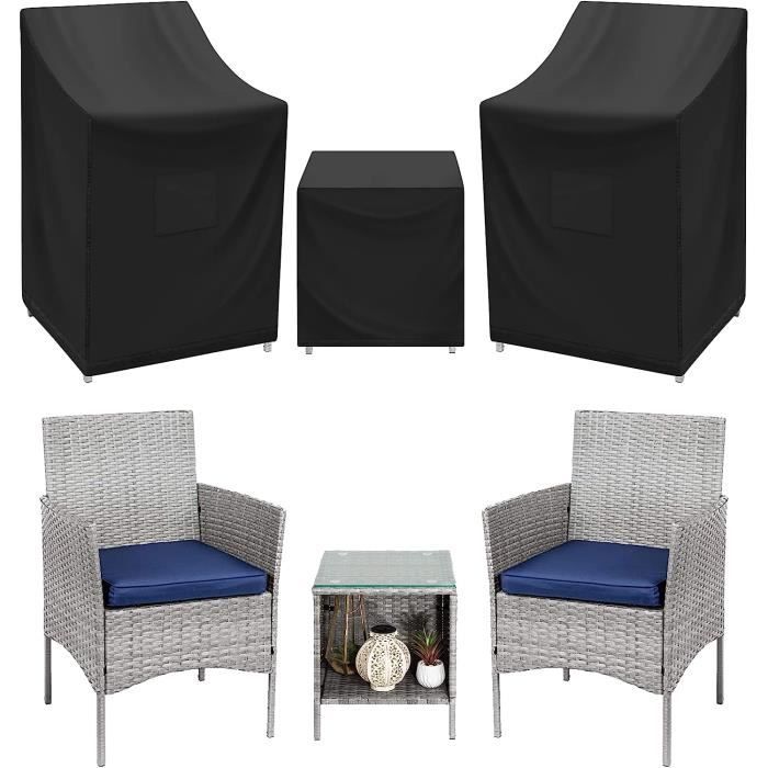 Siruton Housse De Meubles De Patio (3Set) Véranda Extérieure Ensemble De Housses De Meubles De
