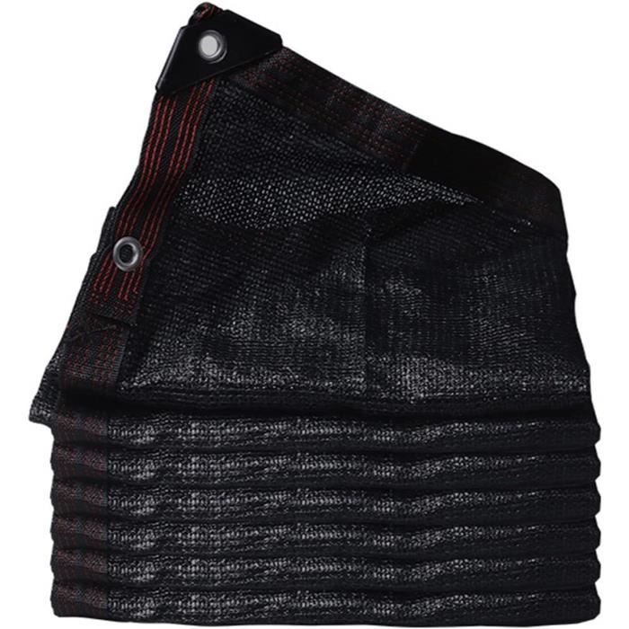 96% Taux D'ombrage Noir Filet D'ombrage, 3x3m Respirant Filet D'ombrage