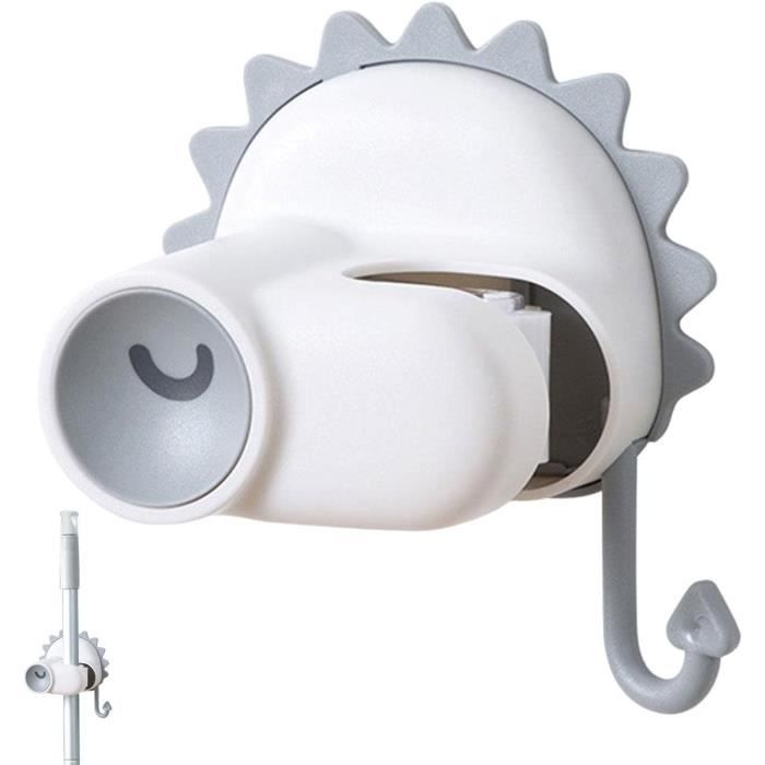 Support Balai & Serpillère Extensible 26-56 Cm | Organisateur Mural Coulissant 8-20 Crochets | Rangement Garage Cuisine