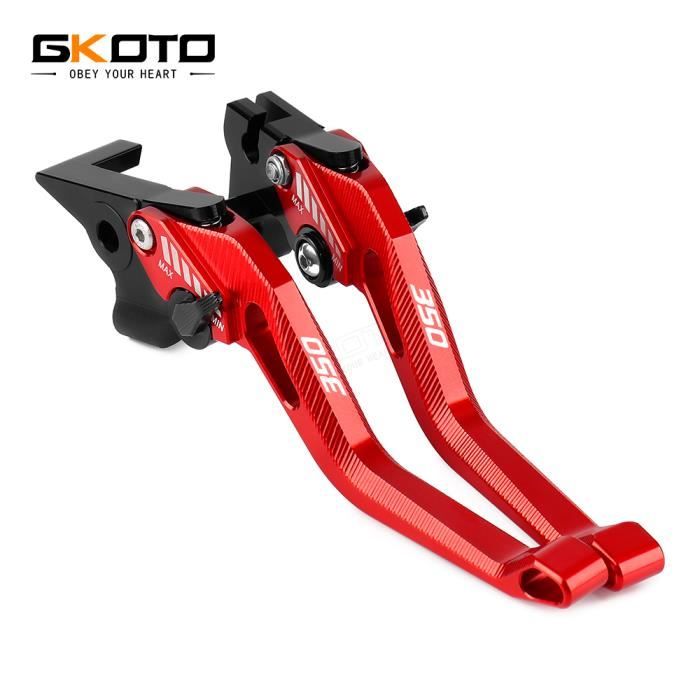 Paire De Leviers CNC Rouge Pour Honda X-ADV 750 (2017+) - Longs - Neuf Sous Emballage