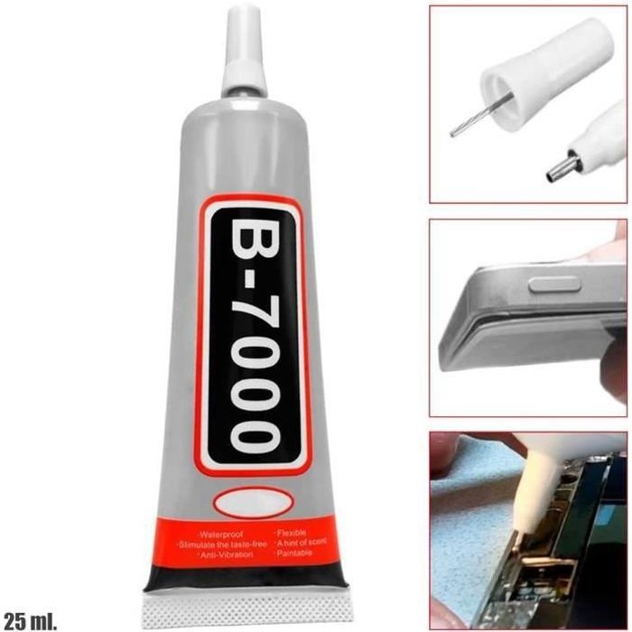 Colle B7000 15ml pour Coller Ecran ou Vitre de Smartphones et Tablettes Ecran Tactile