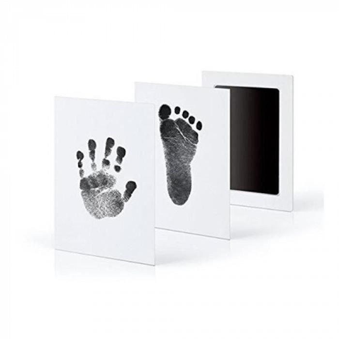 Version Noir Kit D Empreinte De Main Bebe Non Toxique Soin Souvenirs 12 Cdiscount Maison