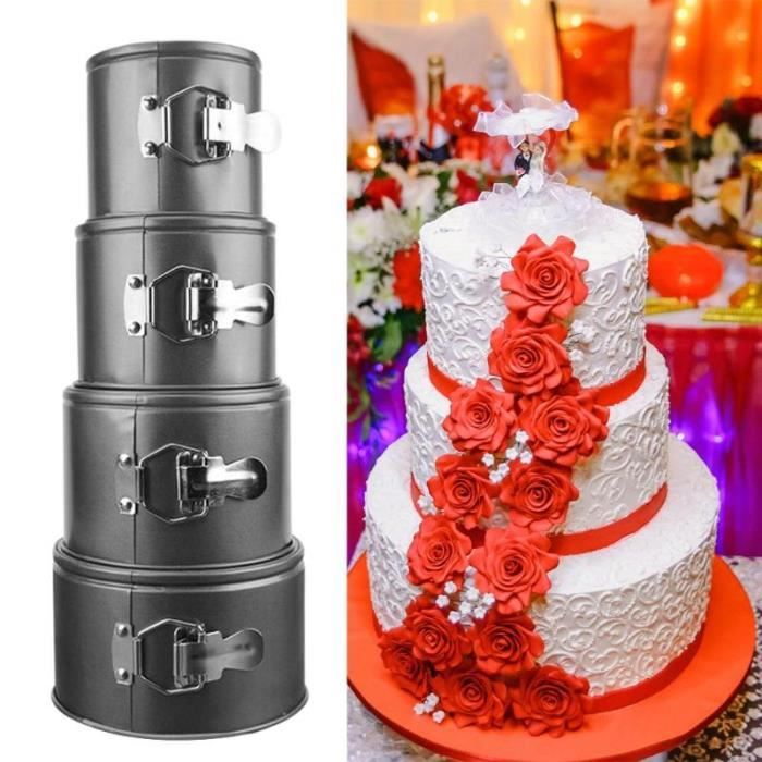 4 Style Cuisine Cake Pan De Cuisson Forme Ronde Anti Adhesif Moule En Acier Springform Pan Ensemble Amovible Fond Gateau Decoration Achat Vente Presentoir A Pop Cake Soldes Cdiscount