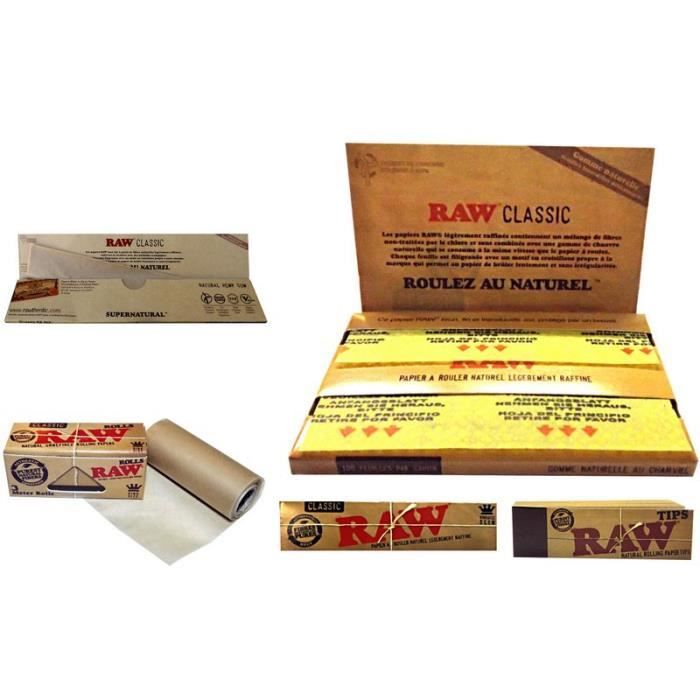 Lot Feuilles Slim Cartons Raw Fumeur Objet Fumer Accessoire Original