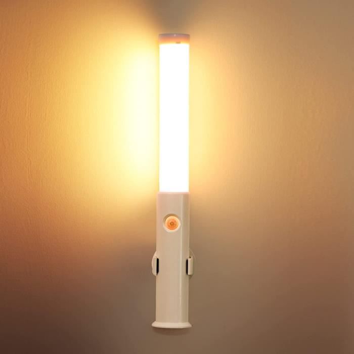 Applique Murale Interieur avec Détecteur de Mouvement 5W LED Lampe Murale  Sans Fil avec Interrupteur,USB Rechargeable Veilleu[O305] - Cdiscount Maison