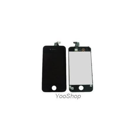 Bloc LCD Tactile + Grille Anti-poussière Pour IPhone 4S Noir - Pièce De Rechange Générique