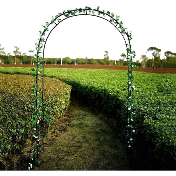 Arche À Rosiers Noir Arche De Jardin En Métal, Arche Jardin Pour Rosiers Plantes Grimpantes