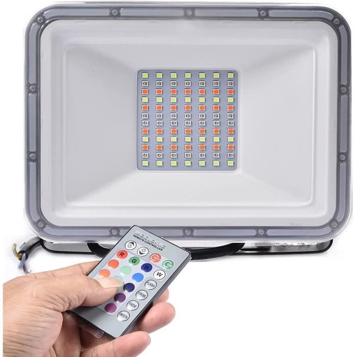 Projecteur d'ambiance  linéaire RGB 48W Bluetooth avec télécommande Etanche IP66