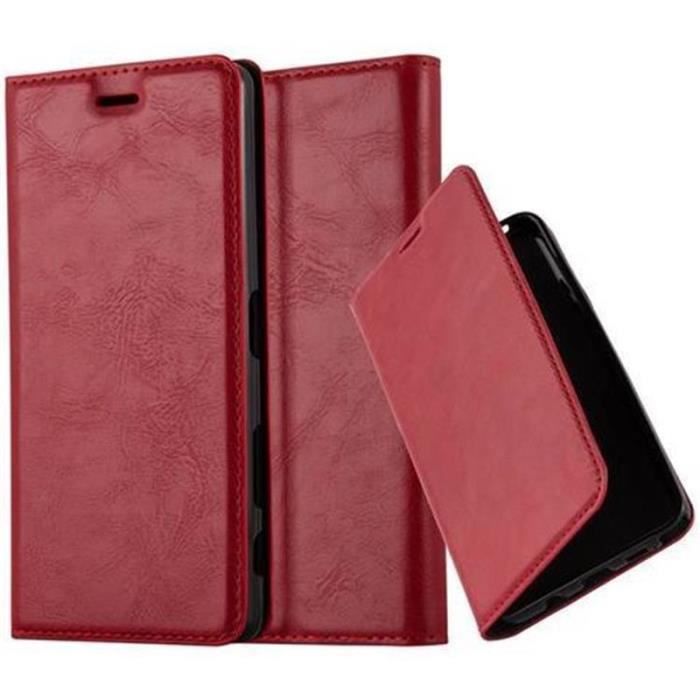 Sony Xperia X F5121 Étui en cuir grainé avec porte-cartes et fenêtre pour Sony Xperia X Dual F5122
