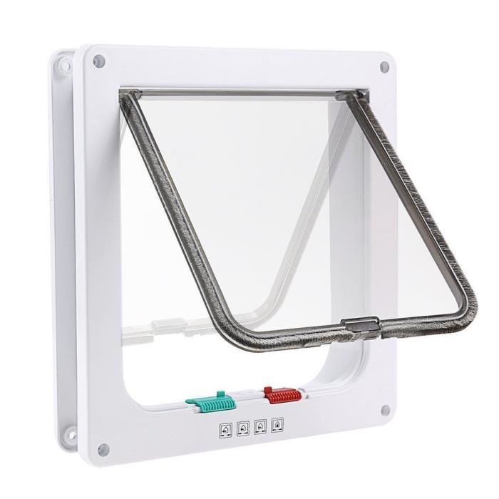 Iado Chatiere Porte A Rabat Pour Animal Domestique Epaisseur 50 Mm Pour Porte Coulissante Verrouillage 4 Points Pour Plus De S Cdiscount Animalerie