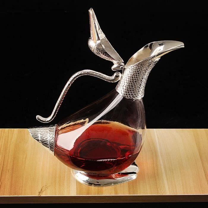 VERRE TRANSPARENT BEC VERSEUR CARAFE A DÉCANTER 