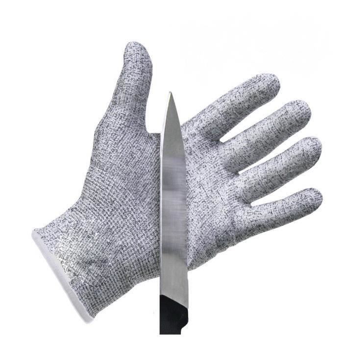 Achetez Gvolatee 2 paires gant anti coupure pour enfants Sécurité Niveau 5  Protection, Confort Gants de travail extensibles pour cuisine huitre Viande  Couper et éplucher Sculpture Jardinage:  ✓ Livraison & retours