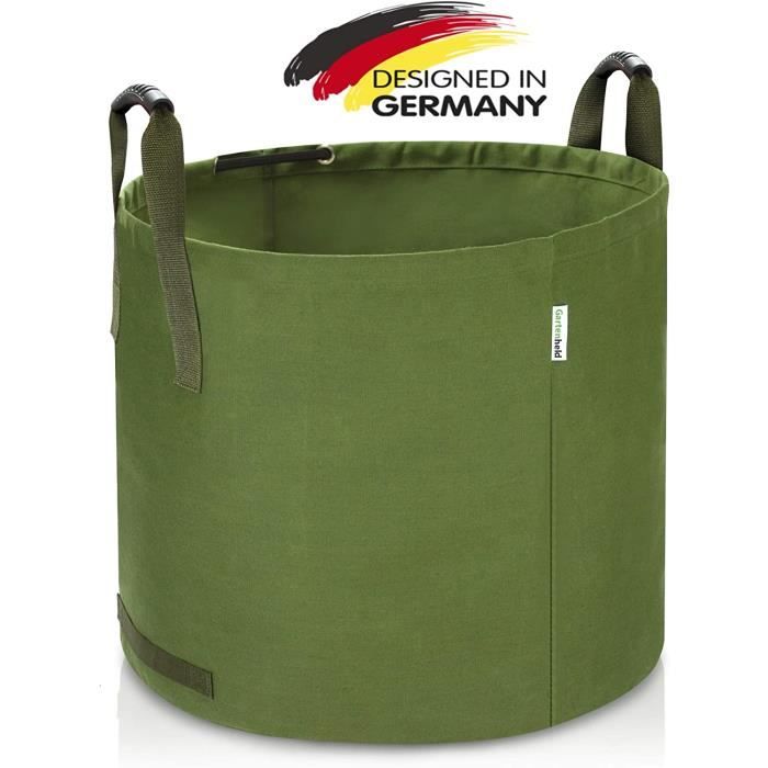 Sacs à déchets de jardin BENZ Garden® Sac de déchets de jardin 125 l en  toile robuste | Sac de jardin lourd | Pliable | 81258