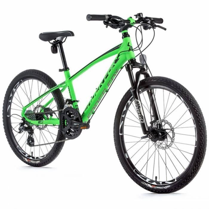 VELO MUSCULAIRE VTT 26 LEADER FOX MXC 2022 HOMME GRIS MAT-VERT 8V