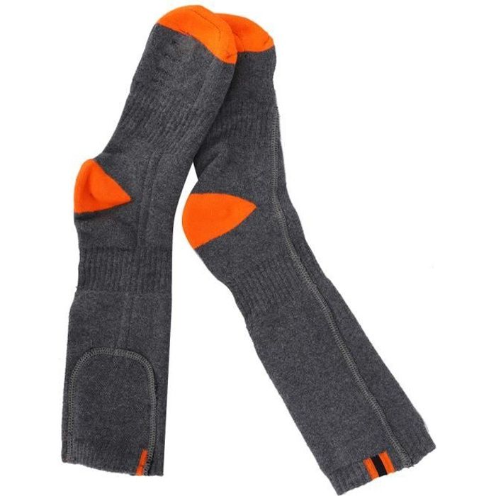 Chaussette chauffante électrique pour l'hiver, Chaussettes chauffantes électriques lavables Chaussettes chauffantes à batterie