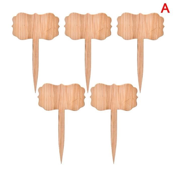 Lot De 40 étiquettes De Jardin En Bambou - Marqueur Inclus, Résistantes Aux Intempéries, Pour Plantes Et Herbes