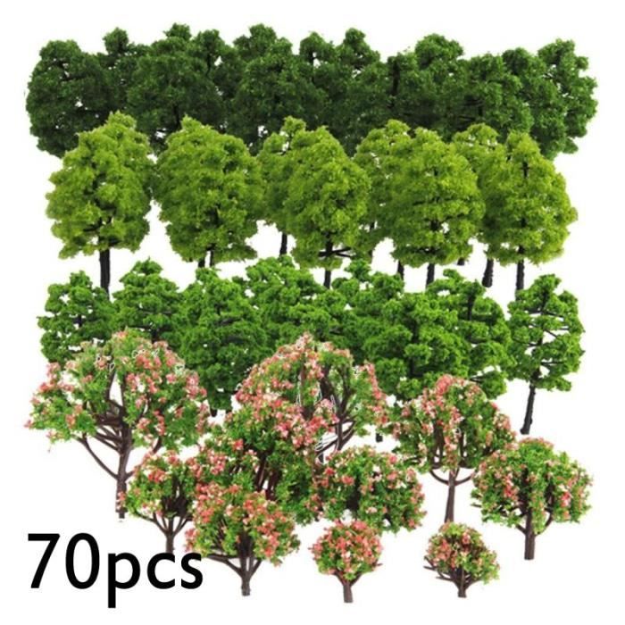 Arbres Miniatures Pour Modélisme Ferroviaire HO/OO - Lot De 10 Arbres De 9 Cm, Décoration Réaliste Pour Diorama