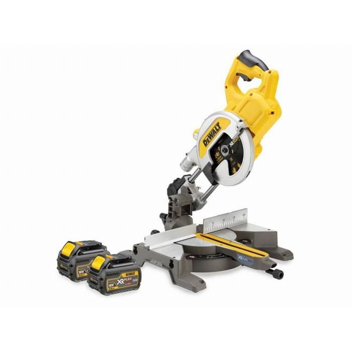Scie à onglets DEWALT FLEXVOLT 54 V XR 2 Batteries 6.0Ah chargeur DCS777T2 - vue 2