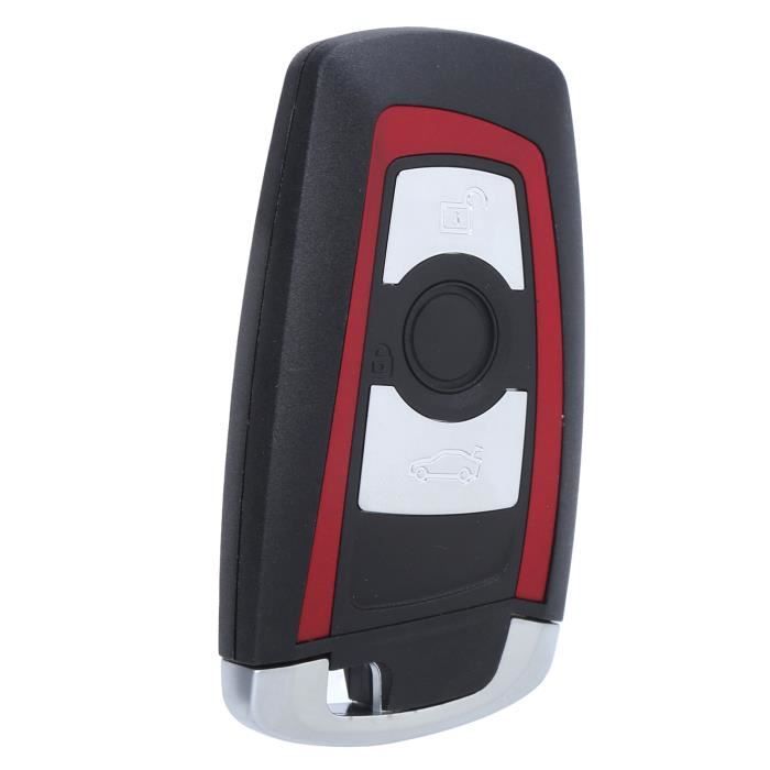 M.JVisun Coque Clé Voiture Silicone Tressée Pour Jaguar XE XF XJ F-PACE F-TYPE - Noir