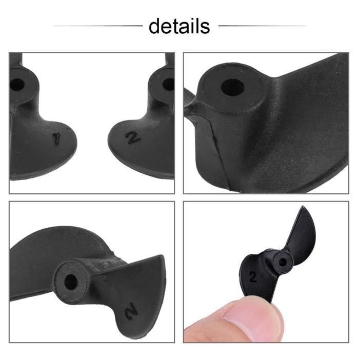 Hélices 3 Pales Pour Bateau RC - Alliage De Zinc, Diamètre 28 Mm, Arbre 4 Mm - 1 Paire (Gauche/Droite)