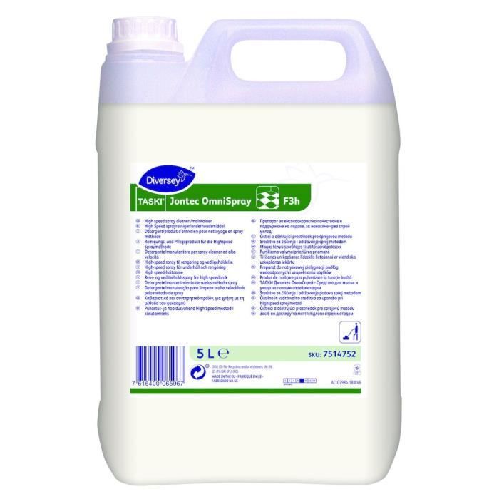 TASKI jontec OmniSpray 5L- Nettoyant/produit d'entretien des sols pour la méthode spray