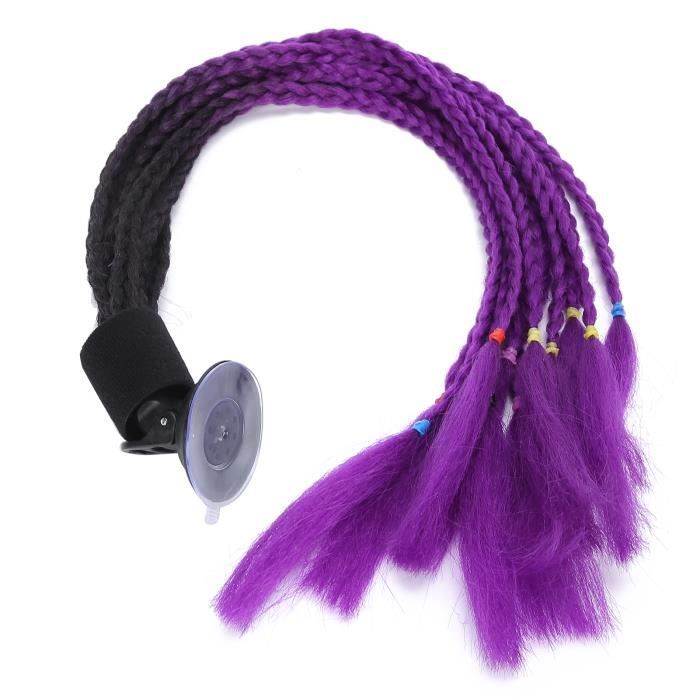 Atyhao Casque De Moto Avec Dreadlocks Punk Et Ventouses - Décoration De