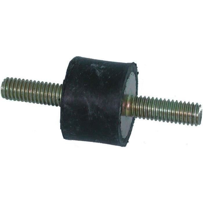 Silent bloc universel mâle/mâle - Ø: 25mm - Longueur: 20mm, Filet: M8 - Longueur filet: 18mm