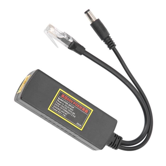 Séparateur Poe Répartiteur D'Injecteur Poe 48V À 12V Répartiteur Poe 100 Mètres Distance