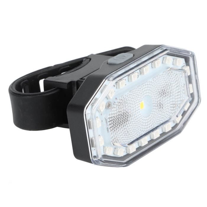 Constefire Phare Vélo LED Ultra Puissant 6000 Lumens - 3 LED + Feu Arrière + Batterie 6400mAh