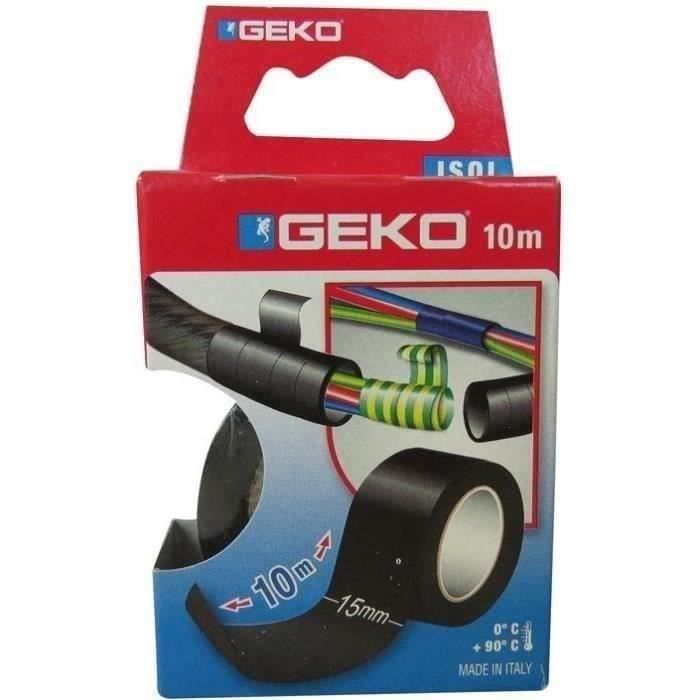 GEKO - Adhésif isolation 15mmx10m Noir