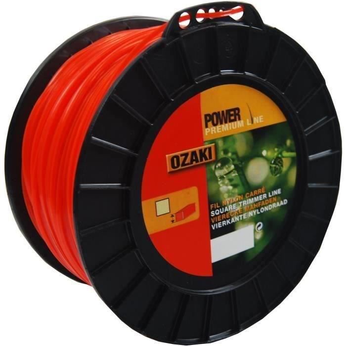 Greenstar 3907 Bobine fil nylon carré Prémium Line Ozaki 170 m , 2,70 mm