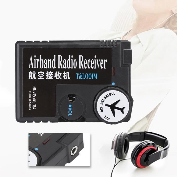 Kit Récepteur Radio Aviation 118-136 MHz AM - DIY à Assembler, Alimentation 12V, Portée 190 Km
