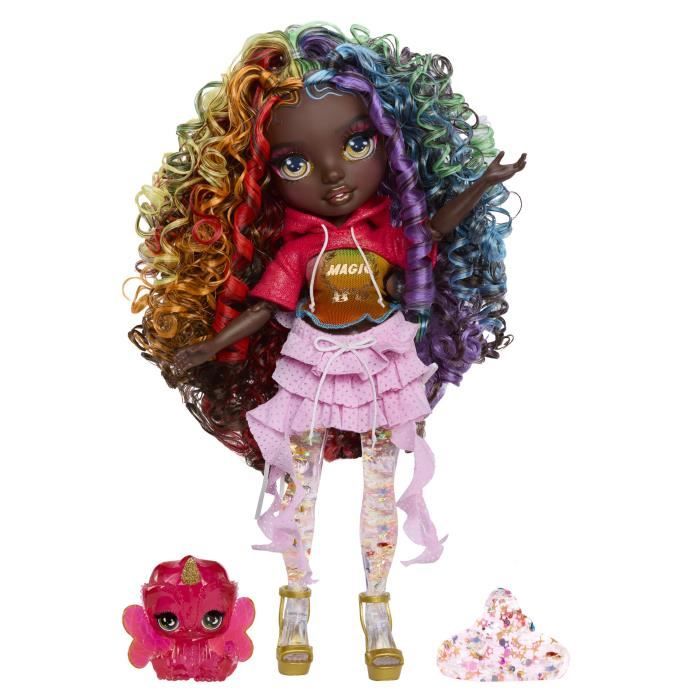 RAINBOW HIGH Rainbow Shimmers avec Slime Iris Poupée Mannequin de 28 cm avec Un Kit de Slime et Un Caméléon de Compagnie Convient aux Enfants de et Plus - vue 8