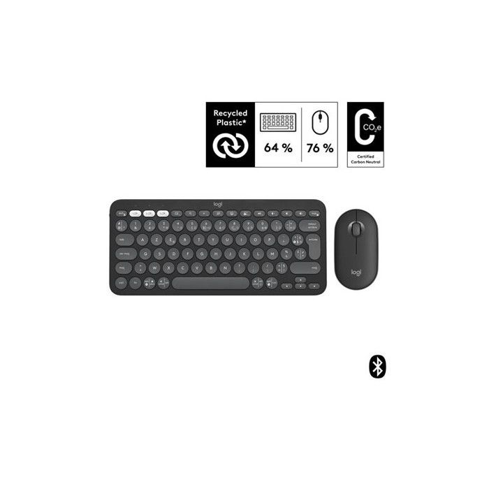 LOGITECH Ensemble Clavier Souris MK220 - AZERTY - Sans Fil