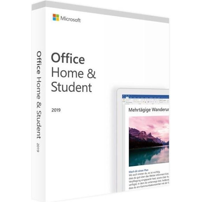 Microsoft Office 2019 Famille et Etudiant (Home & Student) – Clé licence à télécharger