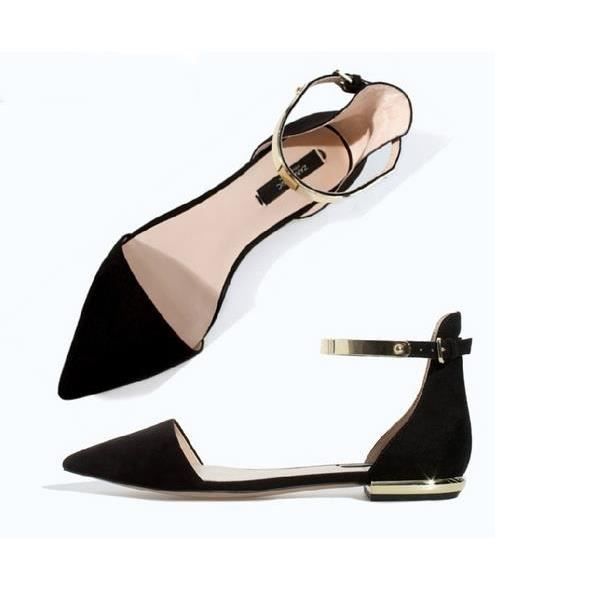 zara femme chaussures plates
