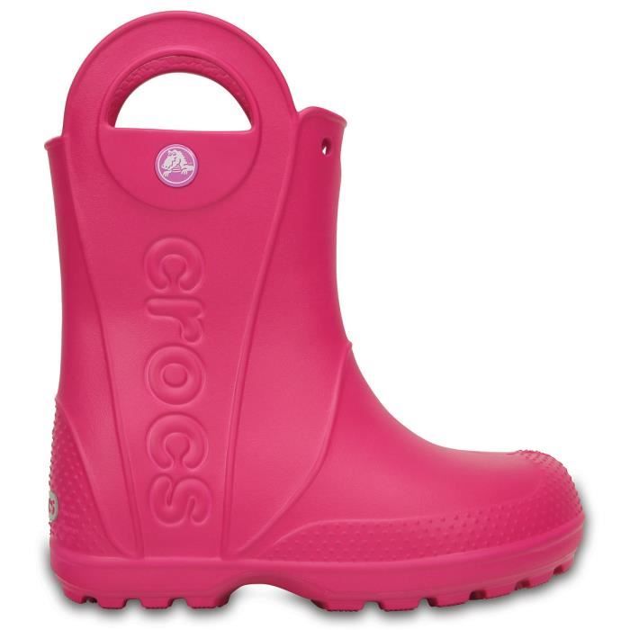 bottes de pluie enfant crocs handle it - rose