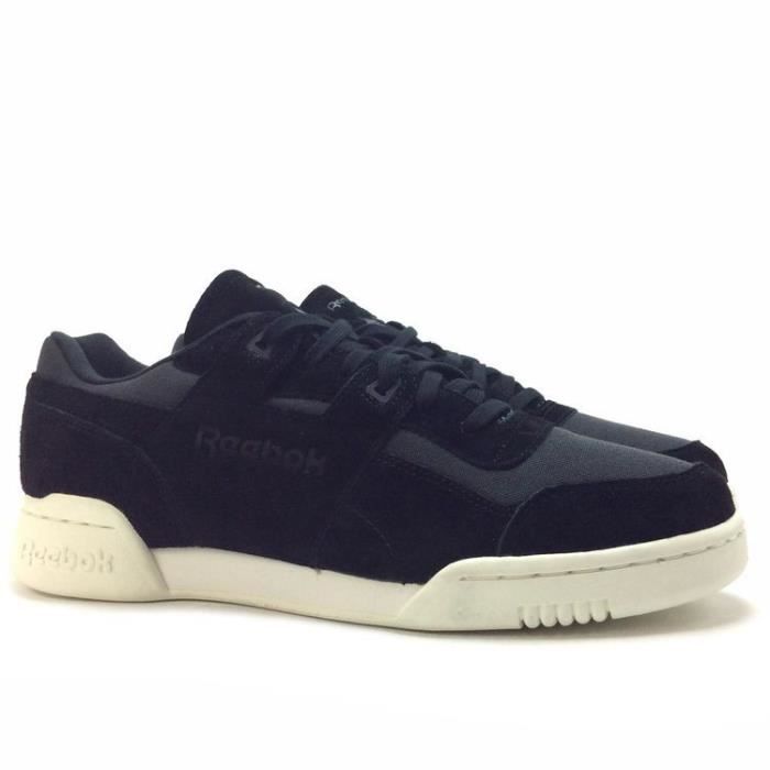 Basket - Reebok - Workout Plus NT - Noir - Daim - Adulte - Mixte - Basket-ball - Fitness - Sec - Classics Basket - Reebok - Workout Plus NT - Noir - Daim - Adulte - Mixte - Basket-ball - Fitness - Sec - Classics