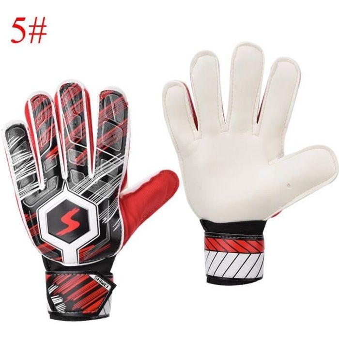 WVVOU Gants De Gardien De But Adultes Et Enfants - 5 Protège-Doigts Amovibles, Latex 4mm Adhésif