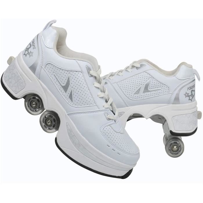 Patins Multifonctionnels 2 en 1, Patins à Roulettes de Mode Unisexe,  Chaussures de Sport, Peuvent être Automatiquement Rétractables - Achat /  Vente Patins Multifonctionnels 2 - Cdiscount