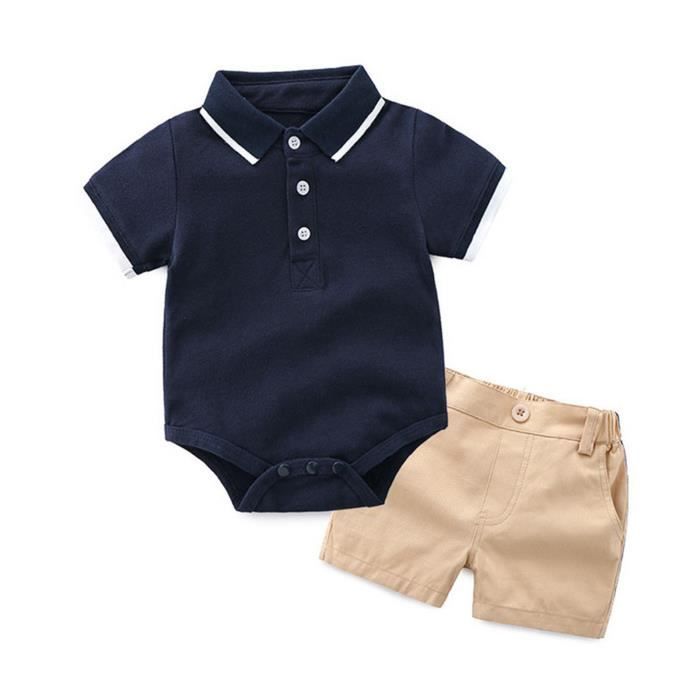 Ensemble Barboteuse Enfant 365 – Short Violet Coquillage Et Haut Blanc – Taille 4