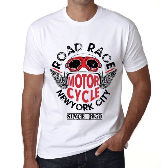 Homme Tee-Shirt Motos Depuis 1978 – Motorcycles Since 1978 – 47 Ans T-Shirt Graphique Idée Cadeau 47e Anniversaire Vintage Année 1978 Nouveauté Blanc XS