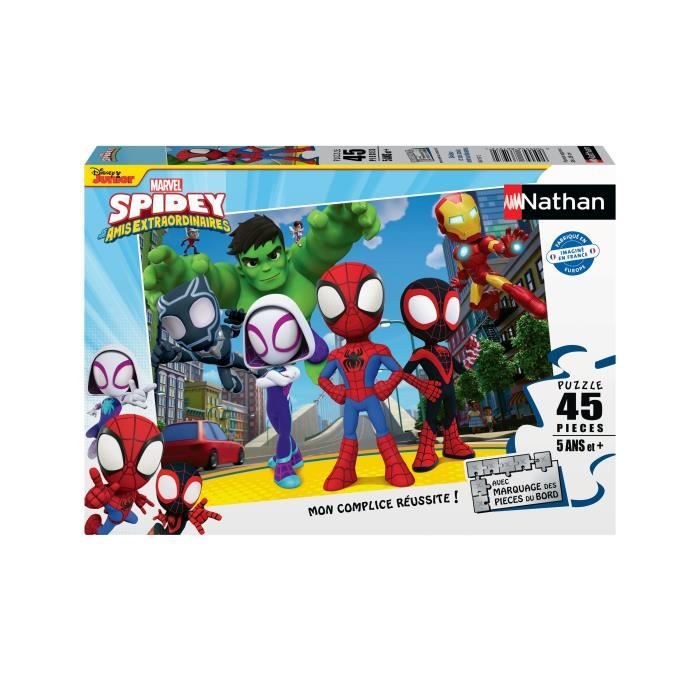 Puzzle 45 pièces : Spidey et ses amis extraordinaires Ravensburger Nathan - vue 2