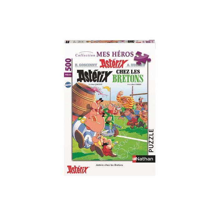 Puzzle 500 pièces - NATHAN - Astérix chez les Bretons - Blanc - 10 ans et plus - Anti-stress