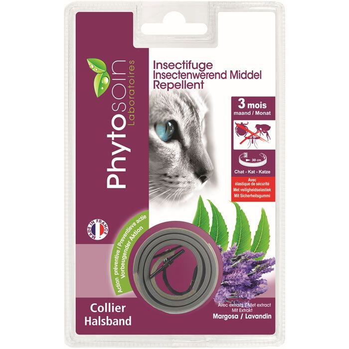 Meilleurs prix pour Phytosoin - 093443 - Collier Insectifuge Chats - Système de Sécurité 093443