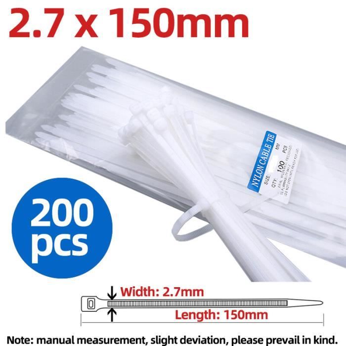 1000 Attaches De Câble Zip Tie Mounts Avery Dennison #08400-0 Noir 5,5 X 140 Mm - Lot Pour Câblage, Fixation