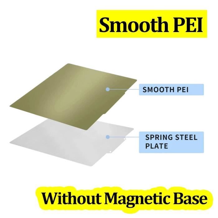 Plaque De Construction Magnétique Double Face PEI 220x240mm Pour Imprimante 3D I3 MEGA - Fixation Facile, Retrait Simplifié