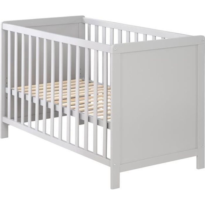 Lit Bébé 2 en 1 - ROBA - Indépendant et Cododo - Sommier Réglable - Taupe Lit Bébé 2 en 1 - ROBA - Indépendant et Cododo - Sommier Réglable - Taupe